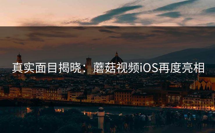 真实面目揭晓：蘑菇视频iOS再度亮相